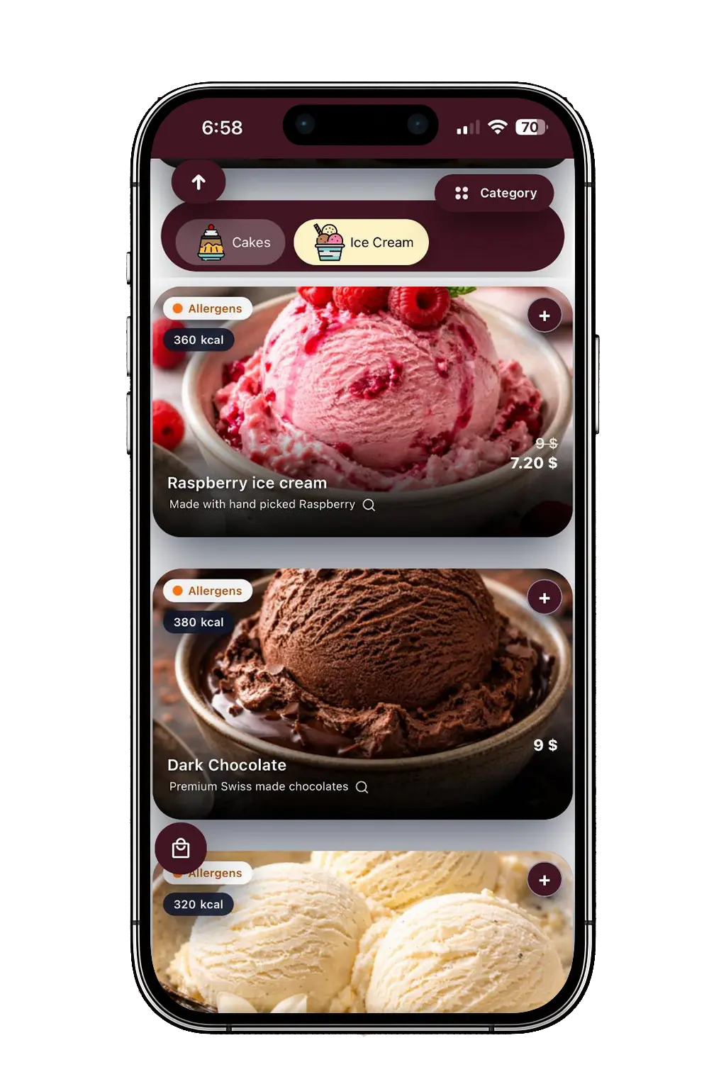 Calories & Allergen Information